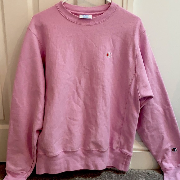 pink CHAMPION reverse weave sweatshirt size small - Picture 2 of 5